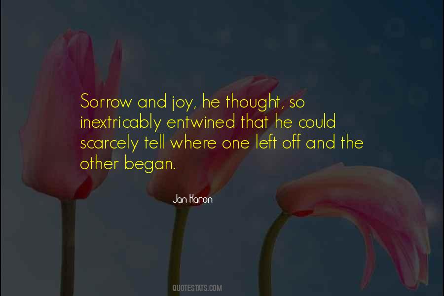 Quotes About Sorrow And Joy #756597