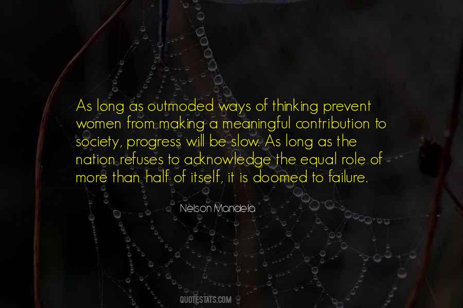 Role Of Women In Society Quotes #468038