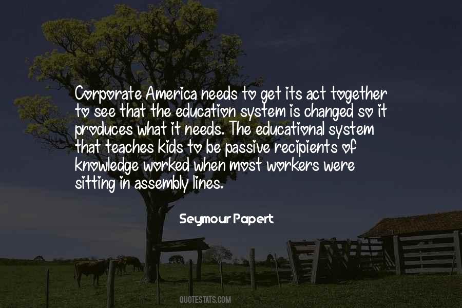 Quotes About America's Education System #52802