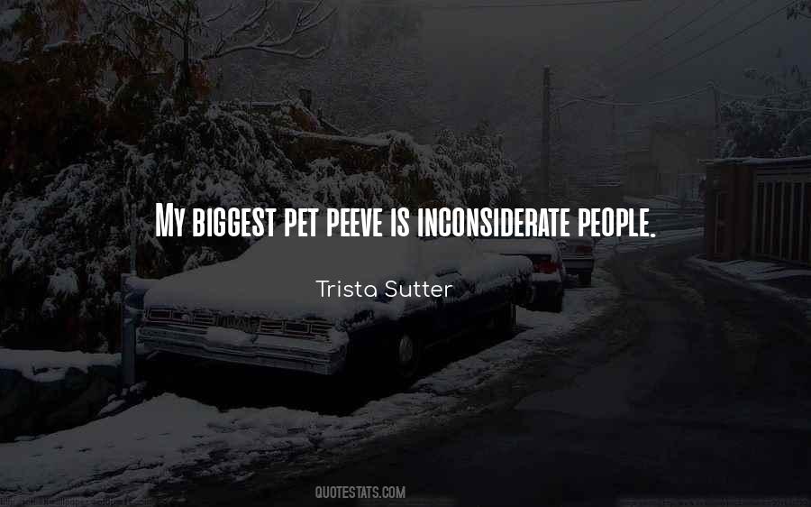 Quotes About Inconsiderate #527036