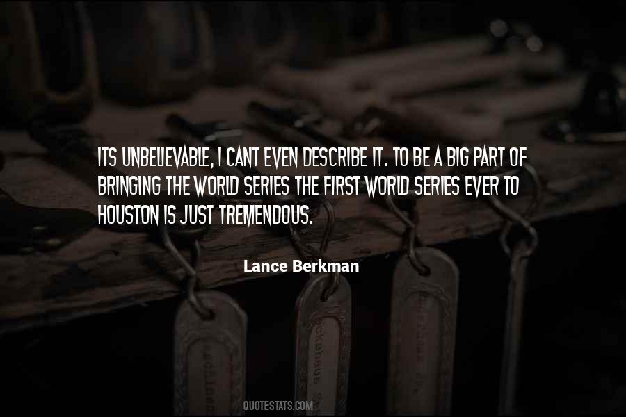 Quotes About The World Series #135217