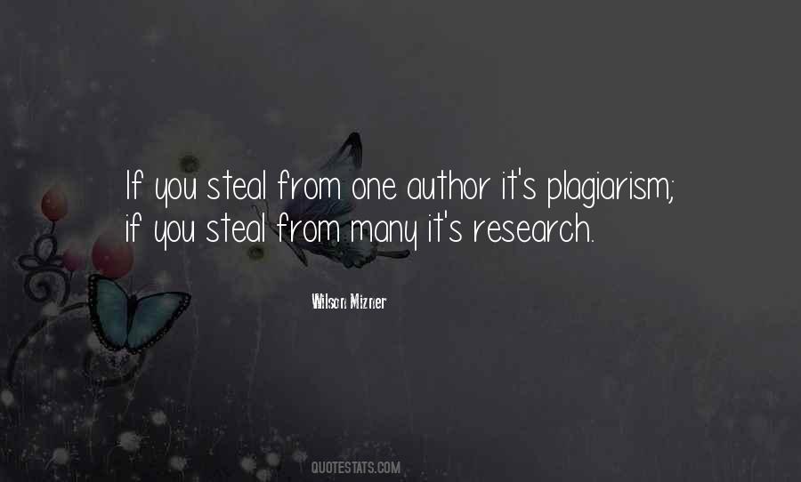Quotes About Plagiarism #693520
