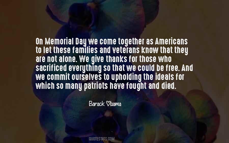 Quotes About Memorial Day #1559486