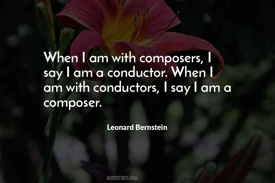 Quotes About Conductors #1589647