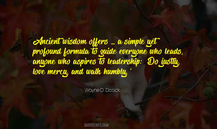 Quotes About Wisdom And Leadership #1788685