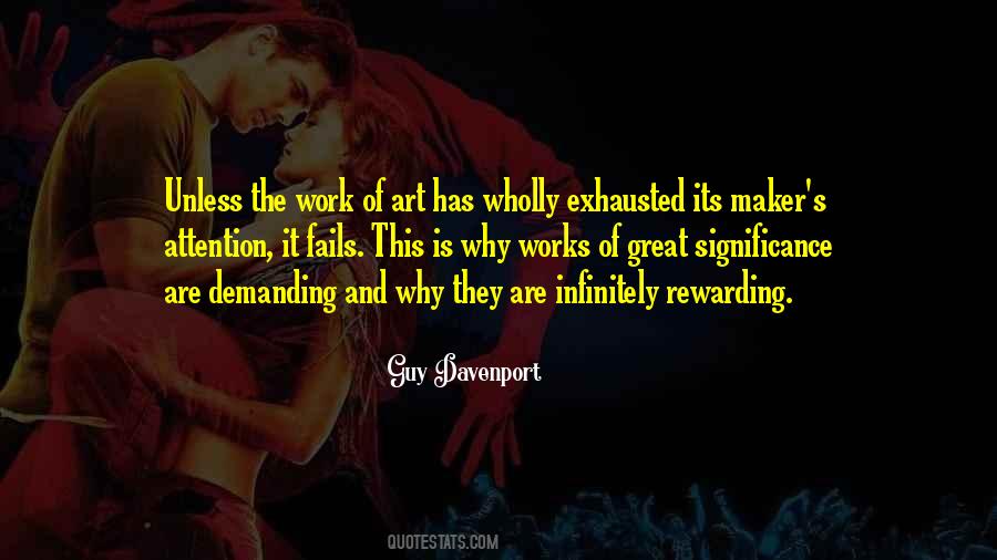 Quotes About Great Works Of Art #1477885