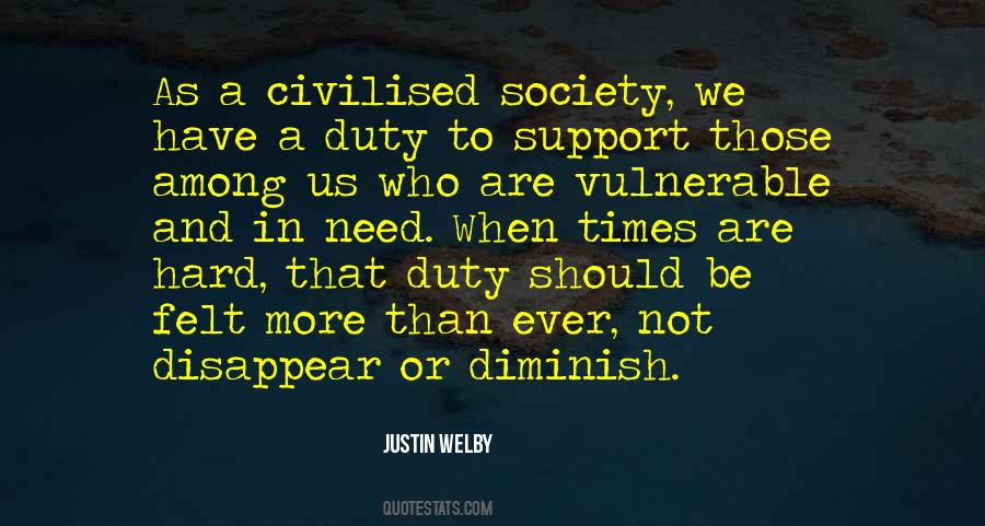 Quotes About Civilised Society #1032139