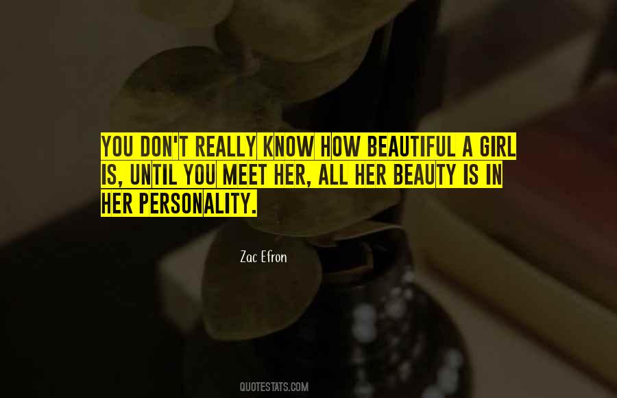 Quotes About How Beautiful A Girl Is #1164900