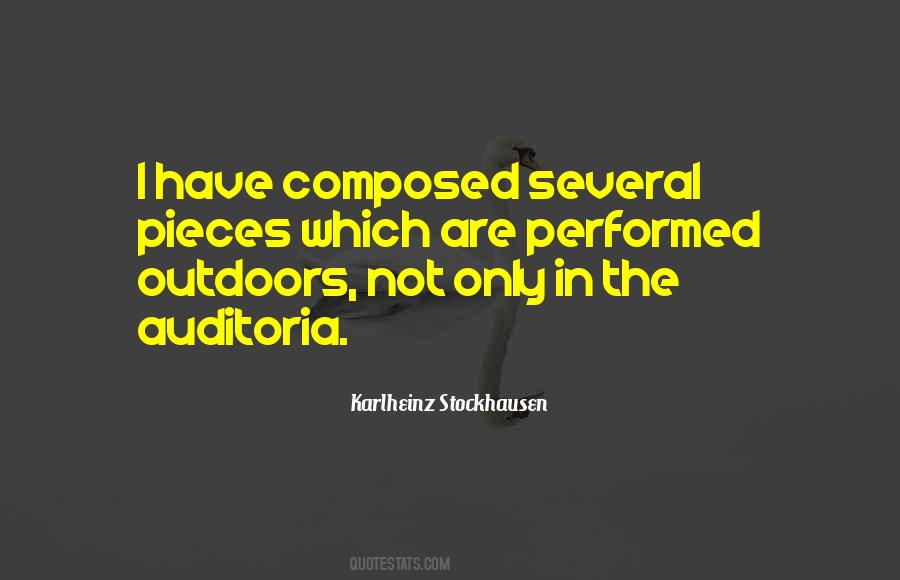 Quotes About Stockhausen #920858