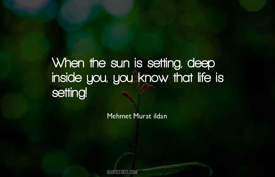 Quotes About The Setting Sun #135147