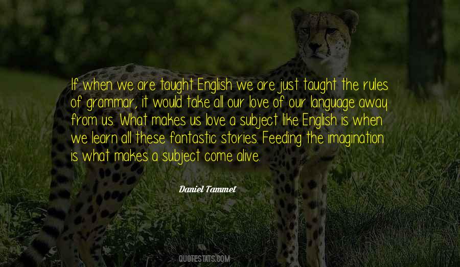 Quotes About English Subject #1804747