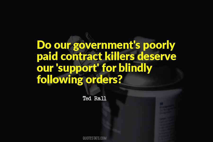 Government Orders Quotes #1267237