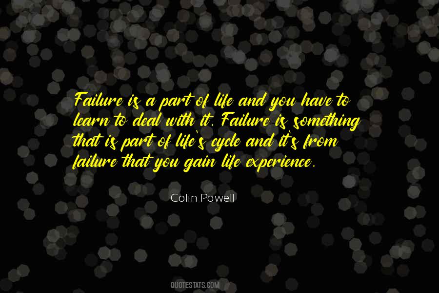 Failure Is Part Of Life Quotes #1359827