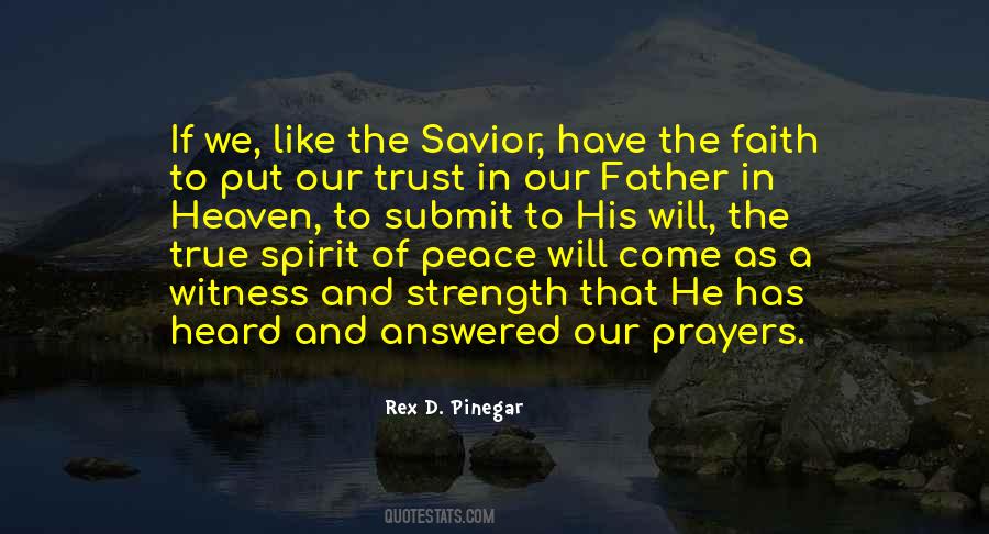 Quotes About Prayer And Peace #1598854