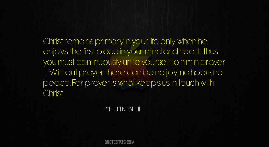 Quotes About Prayer And Peace #1602634