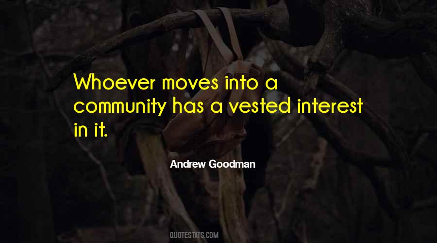 Quotes About Vested Interest #1625146