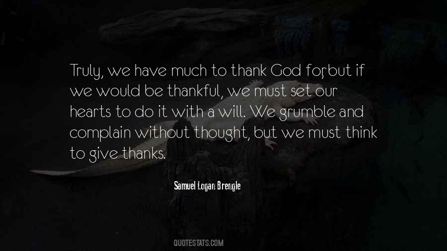 Quotes About Give Thanks To God #176003