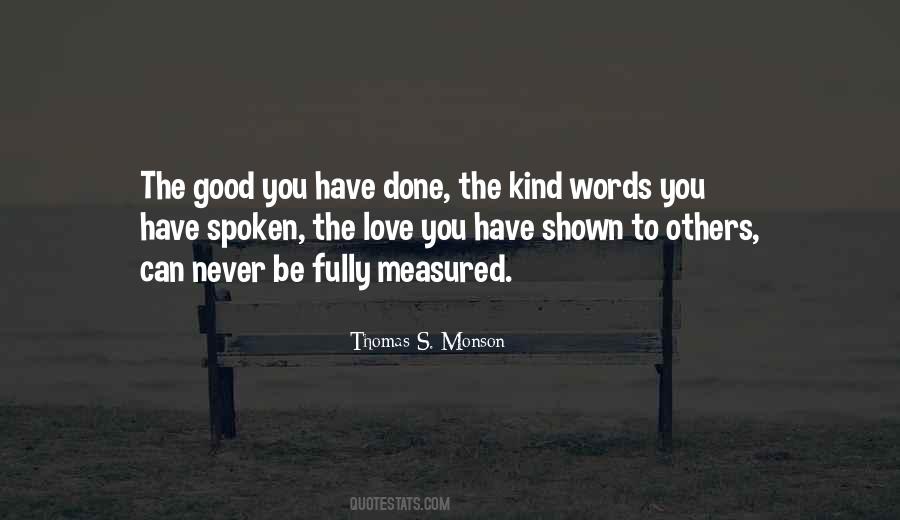 Quotes About Kind Words To Others #304191