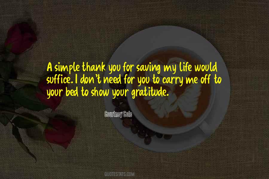 Quotes About A Simple Thank You #301219