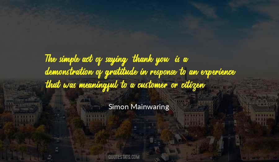 Quotes About A Simple Thank You #390095