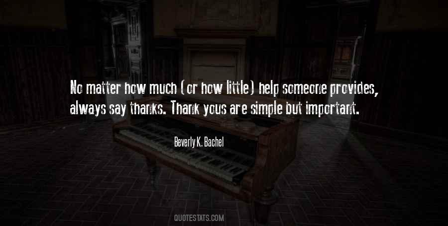 Quotes About A Simple Thank You #609022