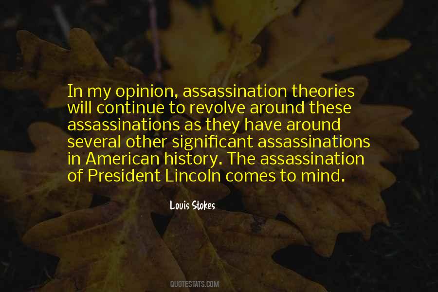 Quotes About Assassinations #1263790