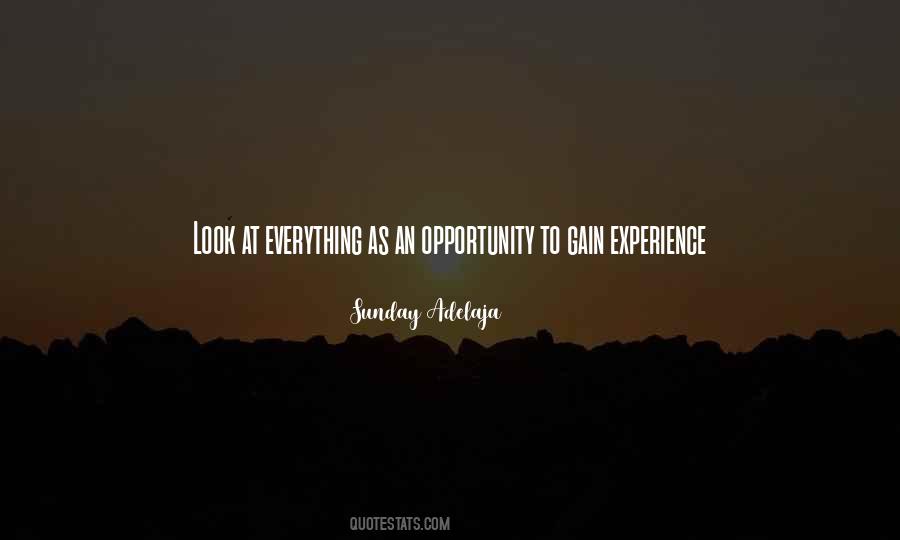 Opportunity Life Quotes #188293