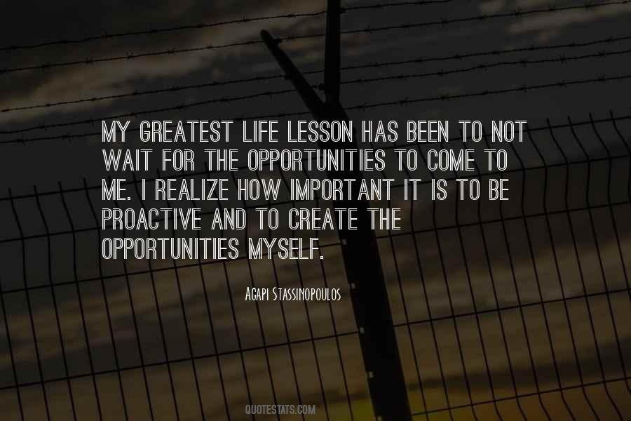 Opportunity Life Quotes #82883