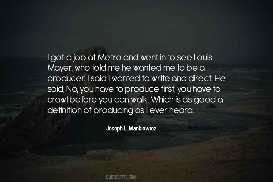 Quotes About Metro #776135