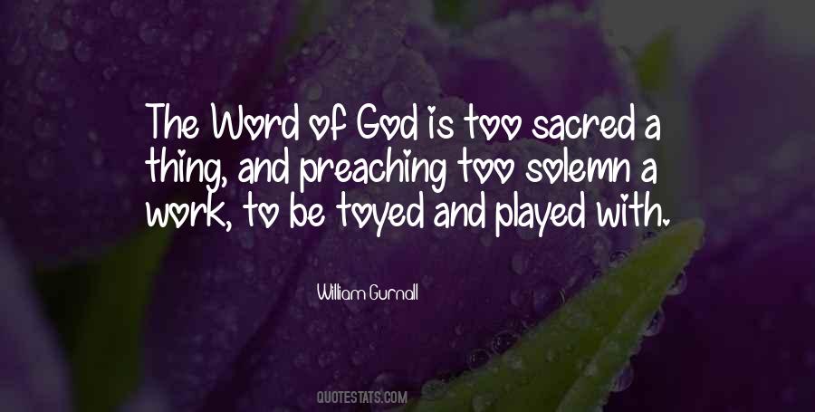 Quotes About Preaching The Word Of God #1100070