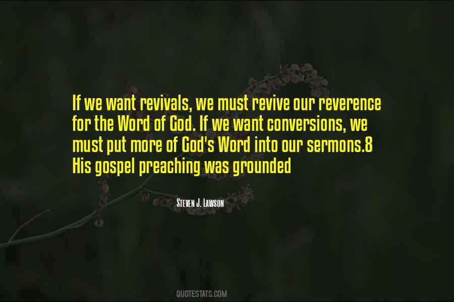 Quotes About Preaching The Word Of God #1280947