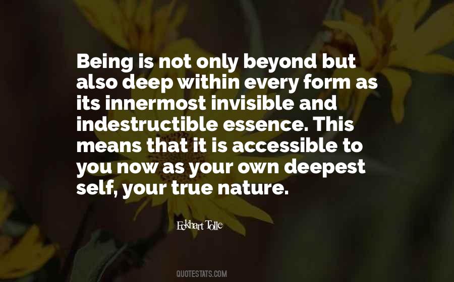 Being Is Quotes #1194046