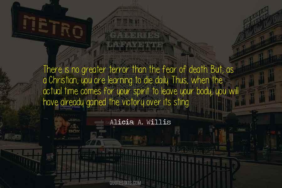 Quotes About Fear Of Death #1110395