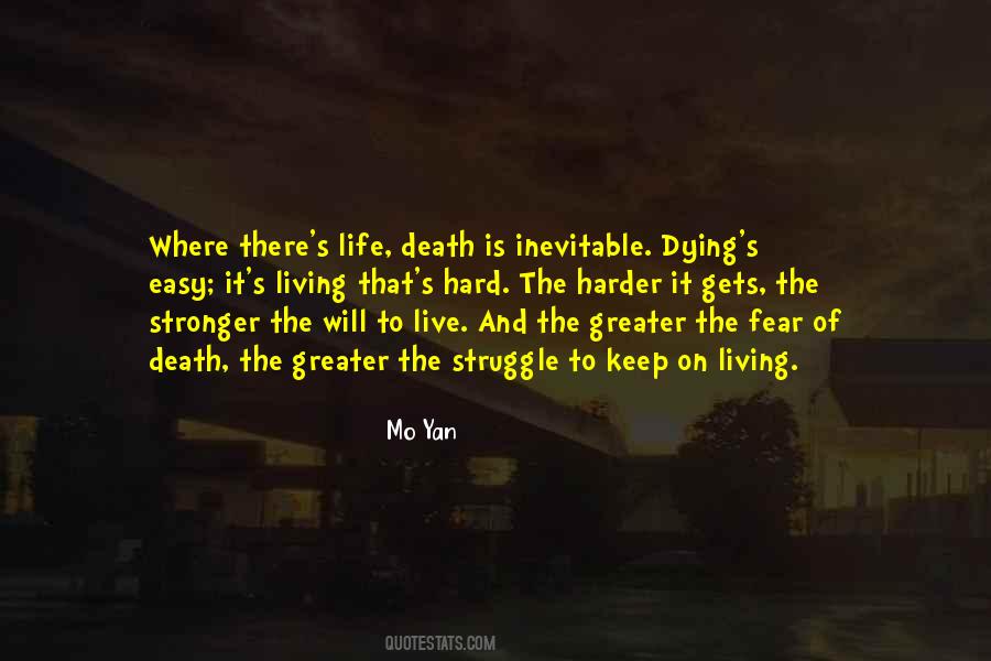 Quotes About Fear Of Death #1130207