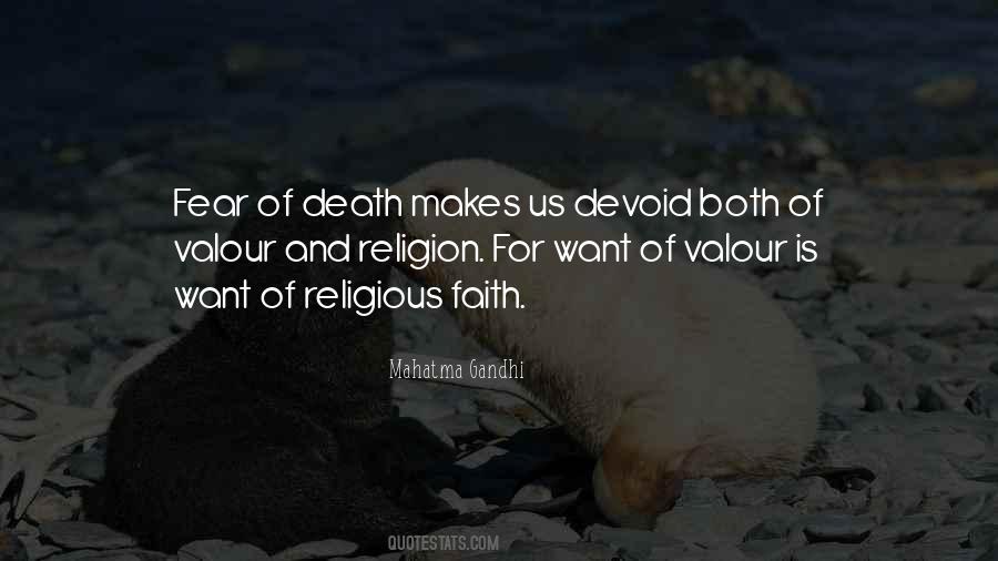 Quotes About Fear Of Death #1367012