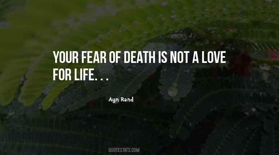 Quotes About Fear Of Death #1630748