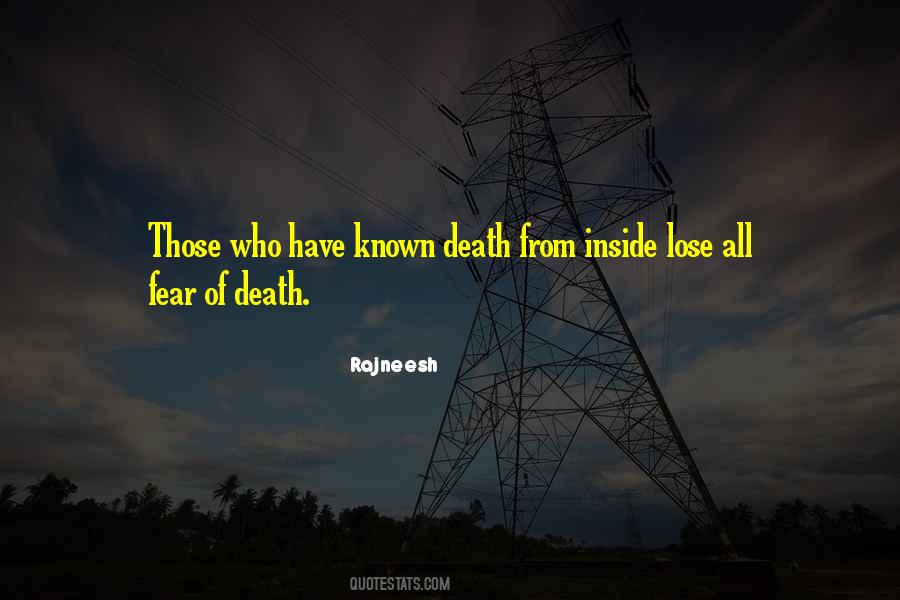 Quotes About Fear Of Death #1758355