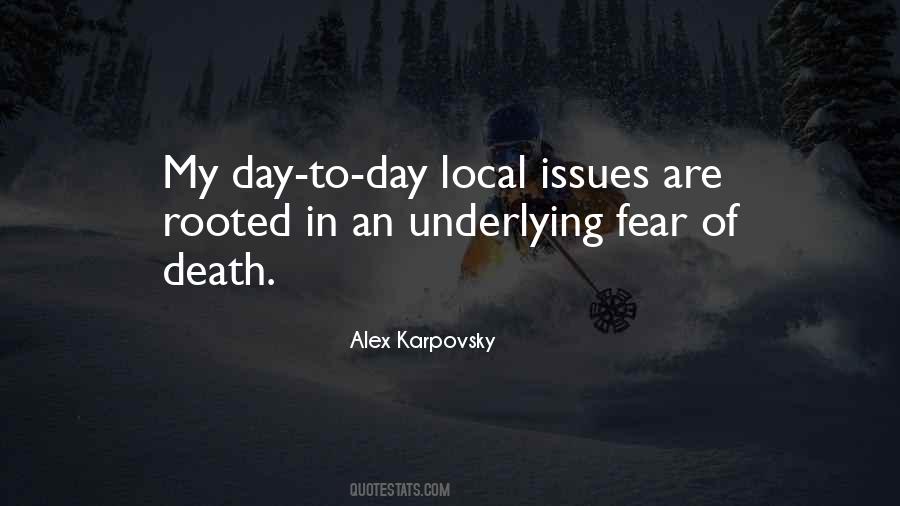 Quotes About Fear Of Death #1765734