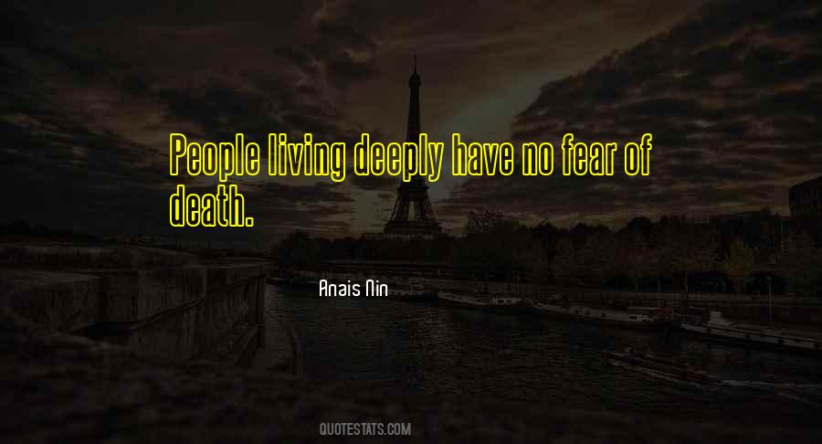 Quotes About Fear Of Death #1839311