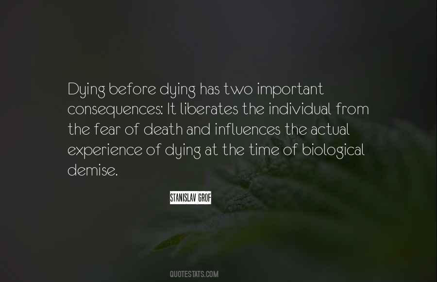 Quotes About Fear Of Death #961428