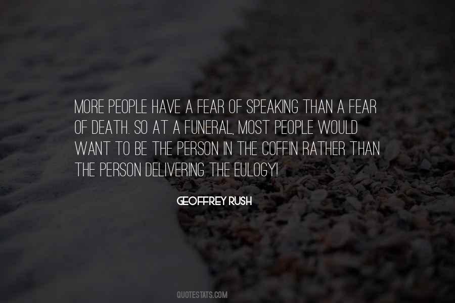 Quotes About Fear Of Death #963344