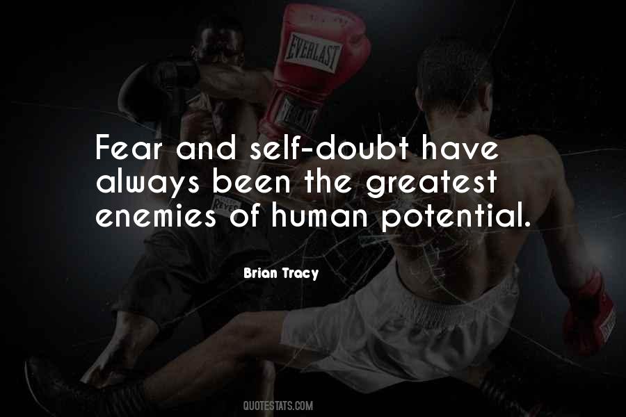 Quotes About Fear And Doubt #109587