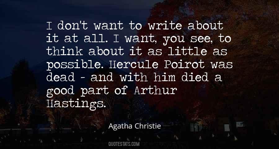 Quotes About Poirot #970500