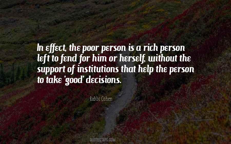 Quotes About Poor Person #1093534