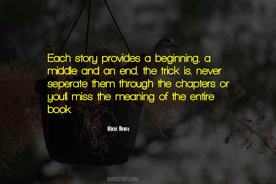 Quotes About Chapters #1453195