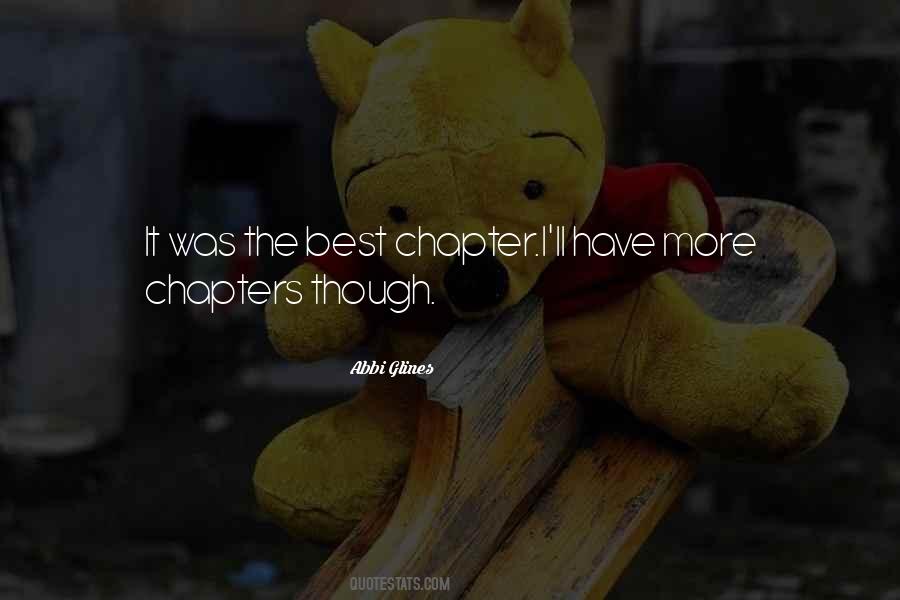 Quotes About Chapters #878324