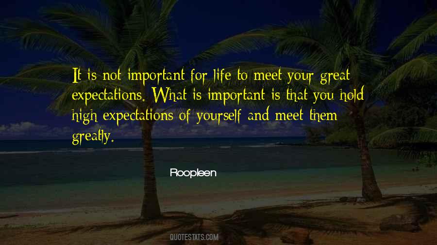 Quotes About High Expectations #1836024