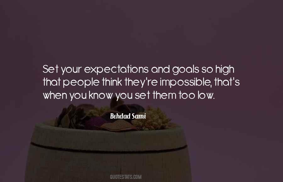 Quotes About High Expectations #80265