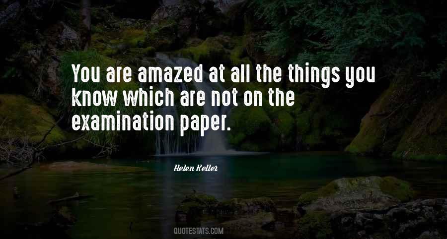 Quotes About Examination #1846999