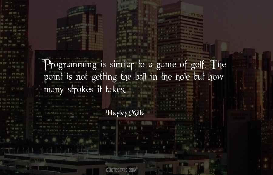 Quotes About The Game Of Golf #1030156